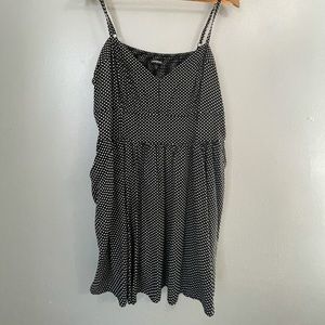 Black and white polka dot dress